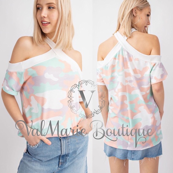 SHERBET SUNRISE pastel Camo top - Picture 7 of 7